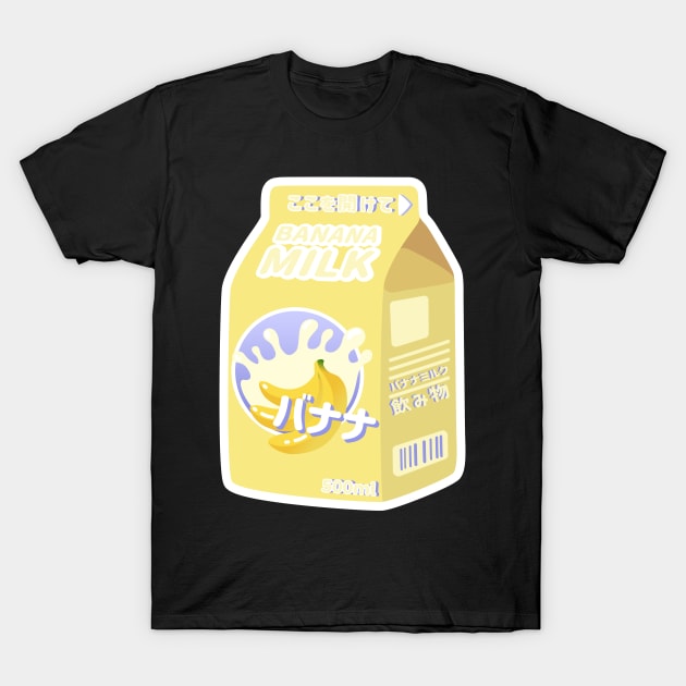 Banana Milk - Korean Drink T-Shirt by NOSSIKKO